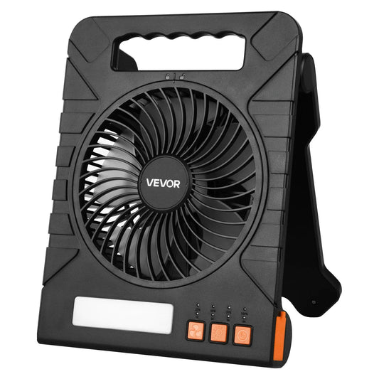 Solar Fan with Led Light